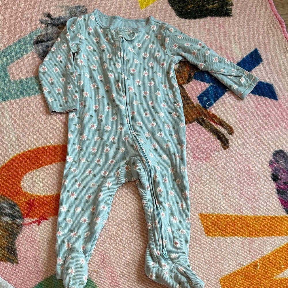 Carter's Blue Floral Kids Footie